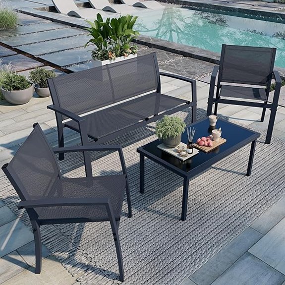 gray outdoor furniture set