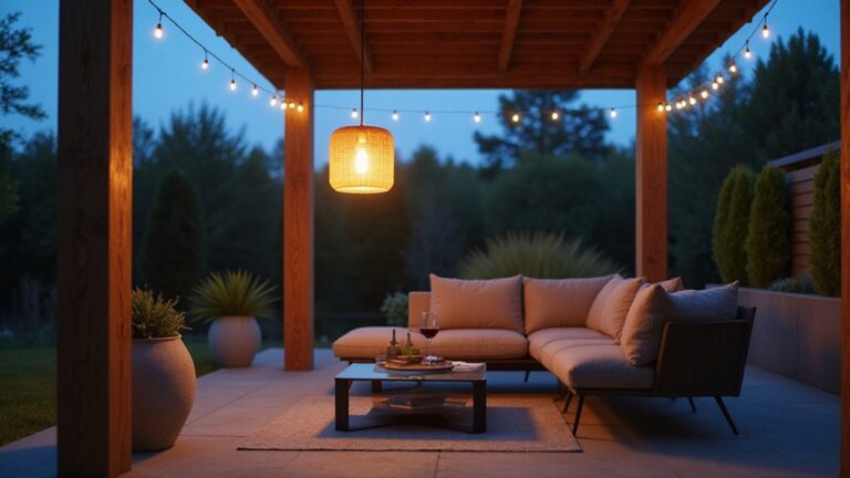 pergola lighting ideas