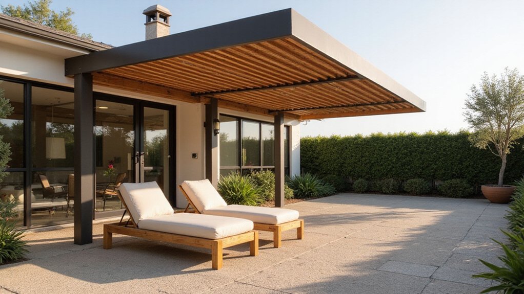 top attached pergola designs