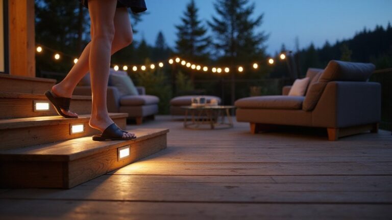 top deck stair lighting